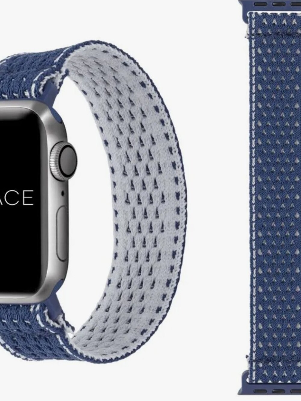 Solace Sport Loop for Apple Smart Watch Band - Blue/white